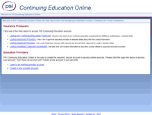 Tablet Screenshot of ce.psiexams.com